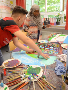 Mornewegschule Malworkshop "Darmstadt ist..." (Foto: Jörn Heilmann)
